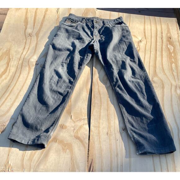 PrAna Distressed 5 Pocket‎ Straight Leg Men's Blue Jeans Sz 30Wx32L Pre-Owned - Picture 1 of 11